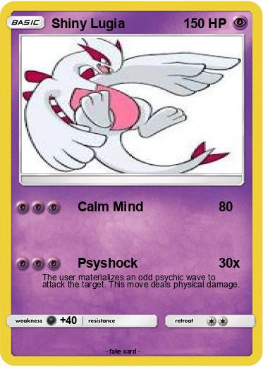 Pokemon Shiny Lugia