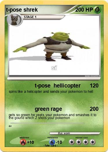 Pokemon t-pose shrek