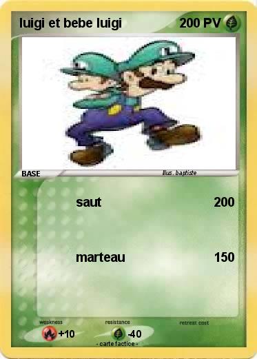 Pokemon luigi et bebe luigi