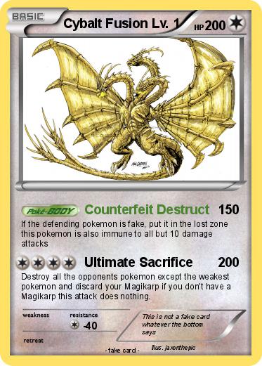 Pokemon Cybalt Fusion Lv. 1