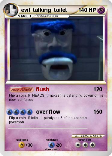 Pokemon evil  talking  toilet