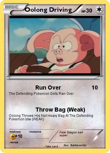 Pokemon Oolong Driving
