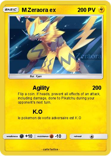 Pokemon M Zeraora ex