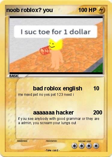 Pokemon noob roblox? you