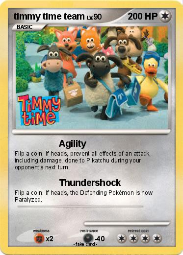 Pokemon timmy time team