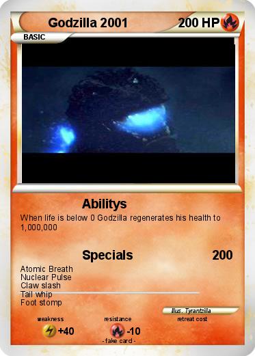 Pokemon Godzilla 2001
