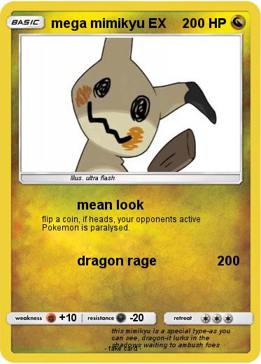 Pokemon mega mimikyu EX