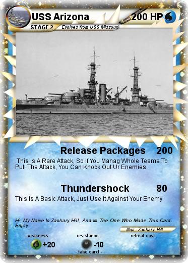 Pokemon USS Arizona