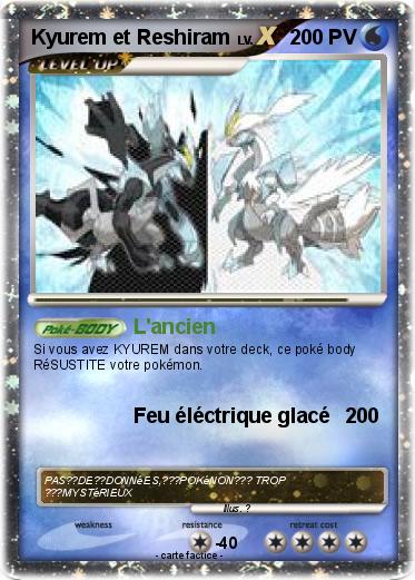 Pokemon Kyurem et Reshiram