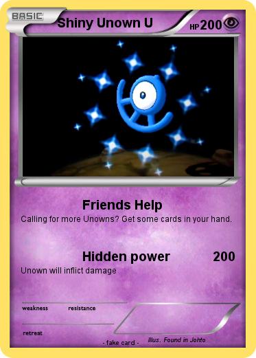 Pokemon Shiny Unown U