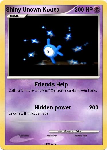 Pokemon Shiny Unown K