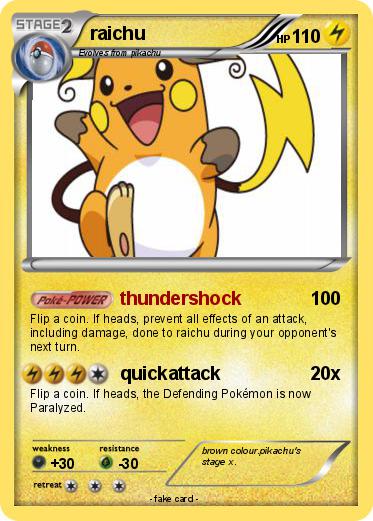 Pokemon raichu