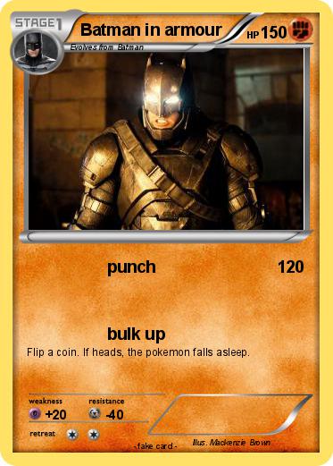 Pokemon Batman in armour