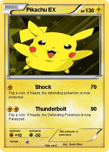 Pokemon Pikachu EX