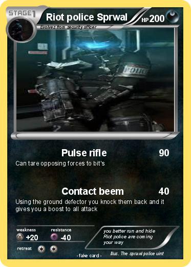 Pokemon Riot police Sprwal