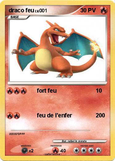 Pokemon draco feu