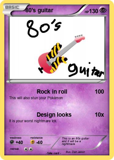 Pokemon 80’s guitar