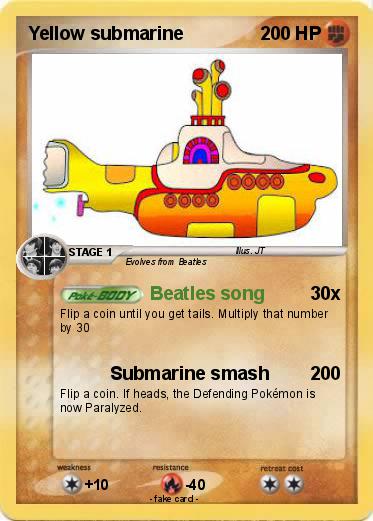 Pokemon Yellow submarine