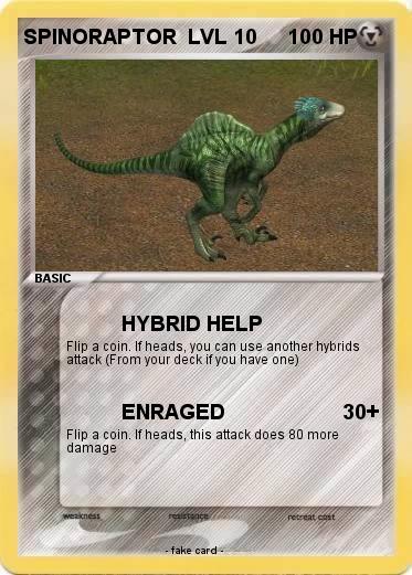 Pokemon SPINORAPTOR  LVL 10