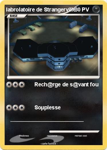 Pokemon labrolatoire de Strangerville