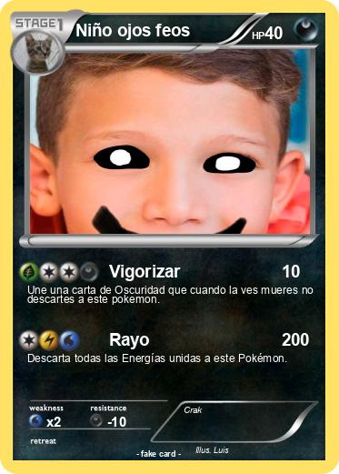 Pokemon Niño ojos feos