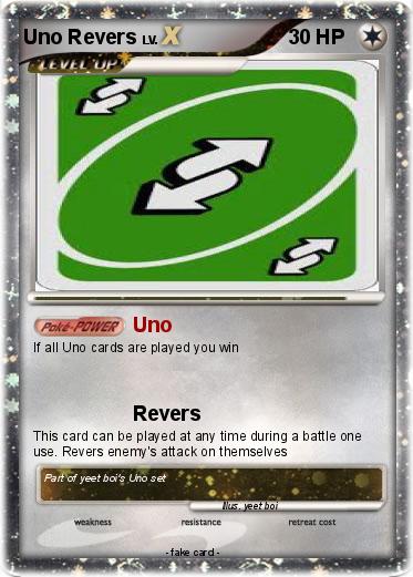 Pokemon Uno Revers