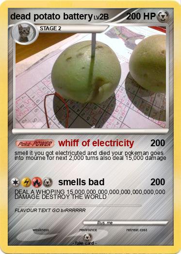 Pokemon dead potato battery