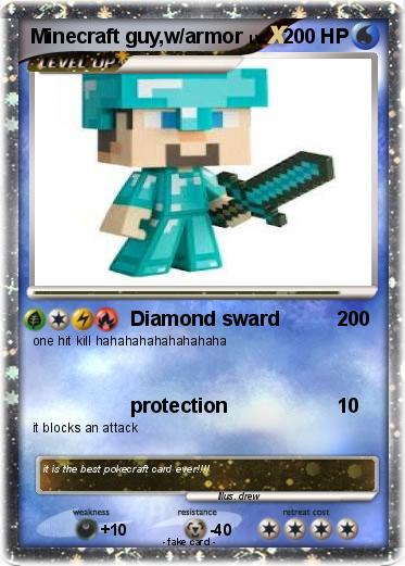 Pokemon Minecraft guy,w/armor