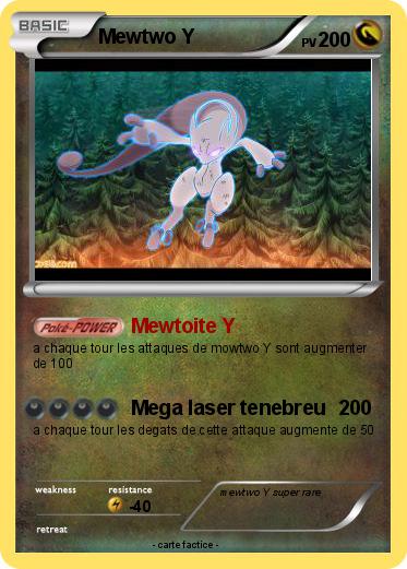Pokemon Mewtwo Y