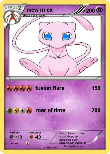 Pokemon mew m ex