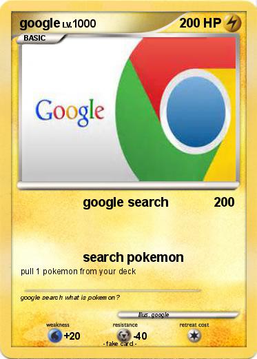 Pokemon google