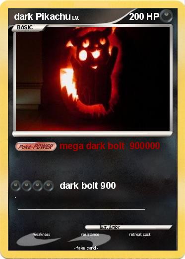 Pokemon dark Pikachu