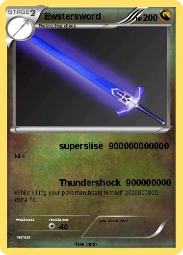 Pokemon Ewstersword