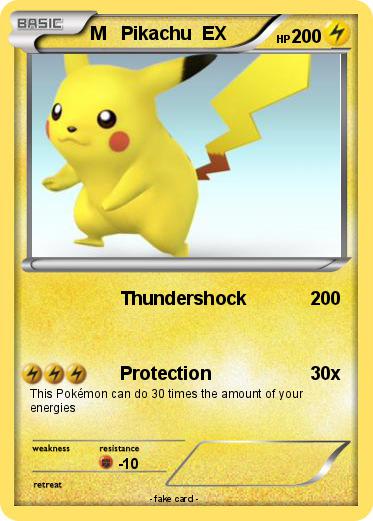 Pokemon M   Pikachu  EX
