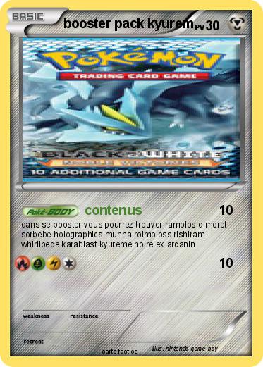 Pokemon booster pack kyurem