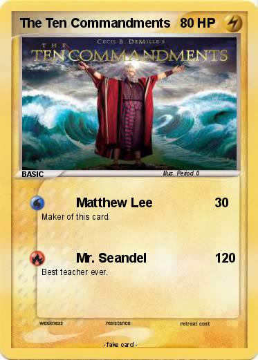 Pokemon The Ten Commandments