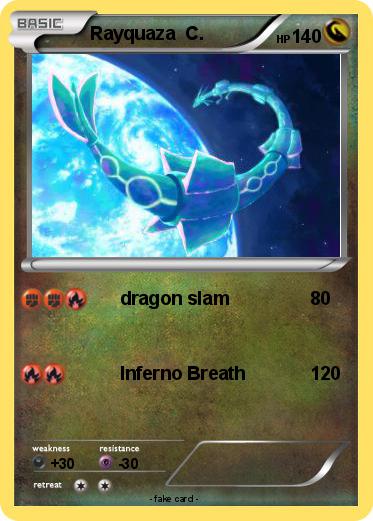 Pokemon Rayquaza  C.