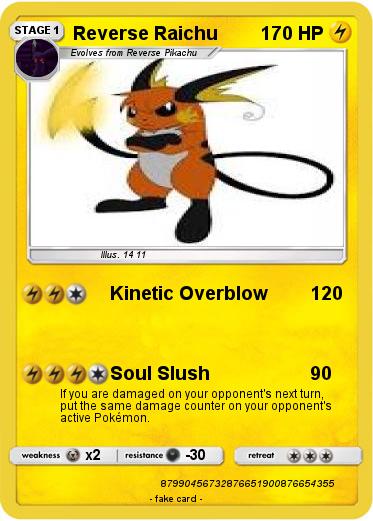 Pokemon Reverse Raichu