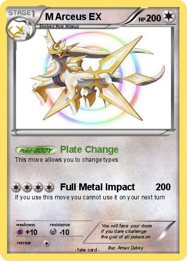 Pokemon M Arceus EX