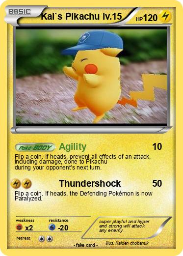 Pokemon Kai`s Pikachu lv.15