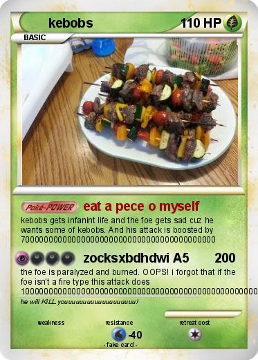 Pokemon kebobs