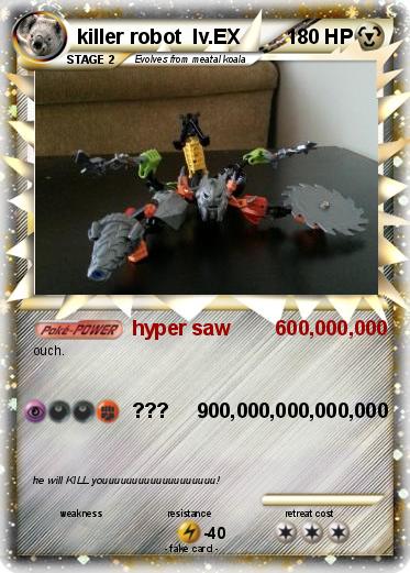 Pokemon killer robot  lv.EX