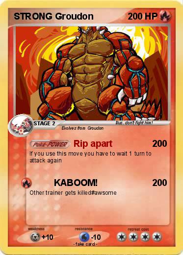 Pokemon STRONG Groudon
