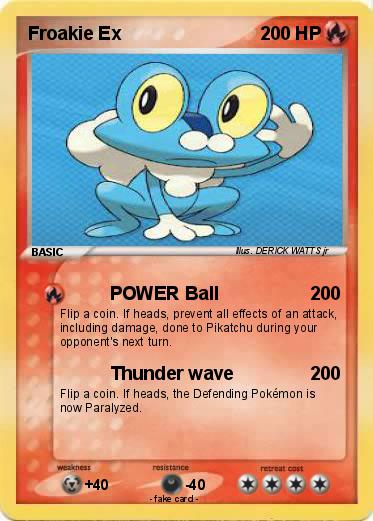 Pokemon Froakie Ex