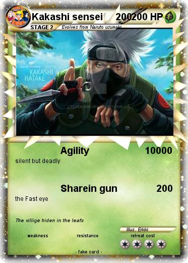 Pokemon Kakashi sensei     200