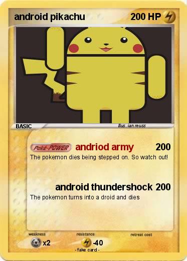 Pokemon android pikachu