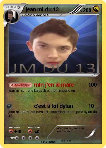 Pokemon jean mi du 13