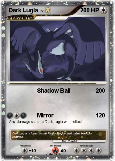 Pokemon Dark Lugia