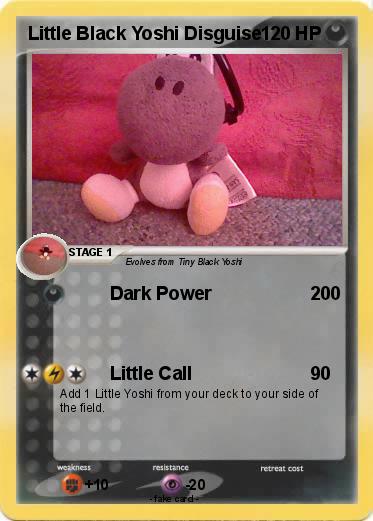 Pokemon Little Black Yoshi Disguise