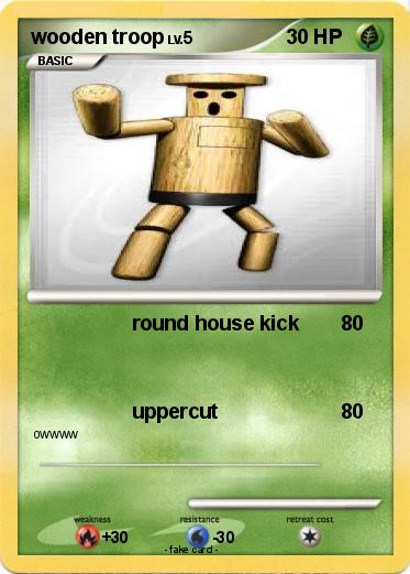 Pokemon wooden troop